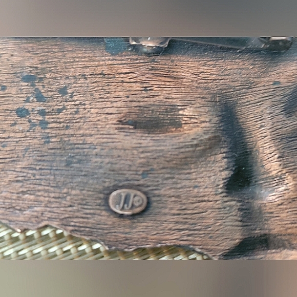 Vintage JJ Jonette Copper Sleeping Geisha Brooch Signed Art Deco - Picture 3 of 3